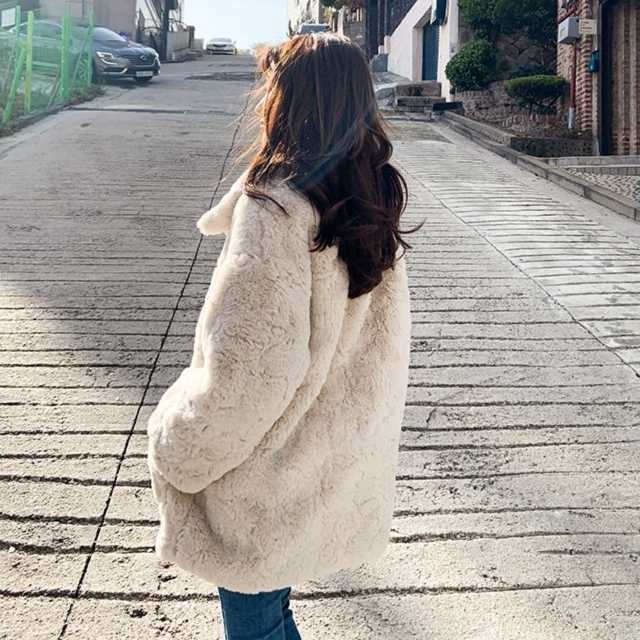 アウター フェイクファーコート ショートコート フードなし フェイクファー レディース ショート カーディガン もこもこ キレセク セットアップやパンツドレスなど二次会ドレスに合う海外ファッションサイト Urubei