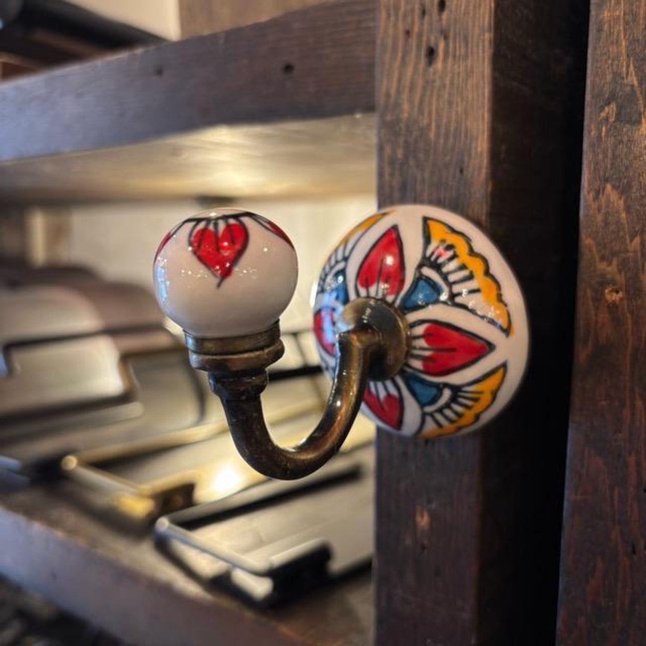 India Round Hook 4types Bohemian Asian style インド ラウンドフック 4種 ボヘミアン アジアン ノスタルジック インテリア