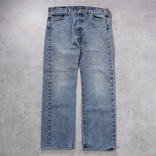 リーバイス501 Levis W32 ブルーデニム 青 ヒゲ 古着 17916
