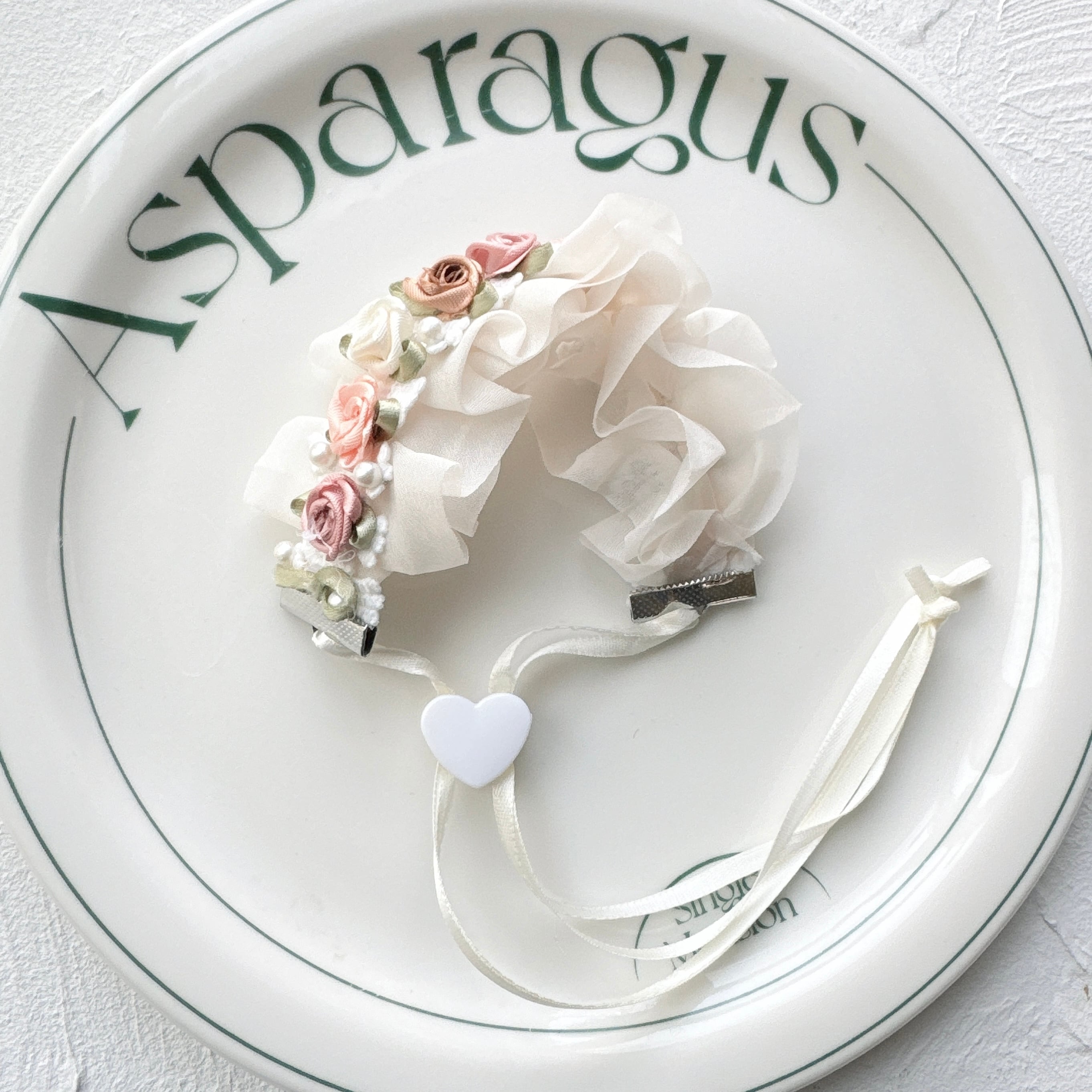 清楚なお花ヘットドレス