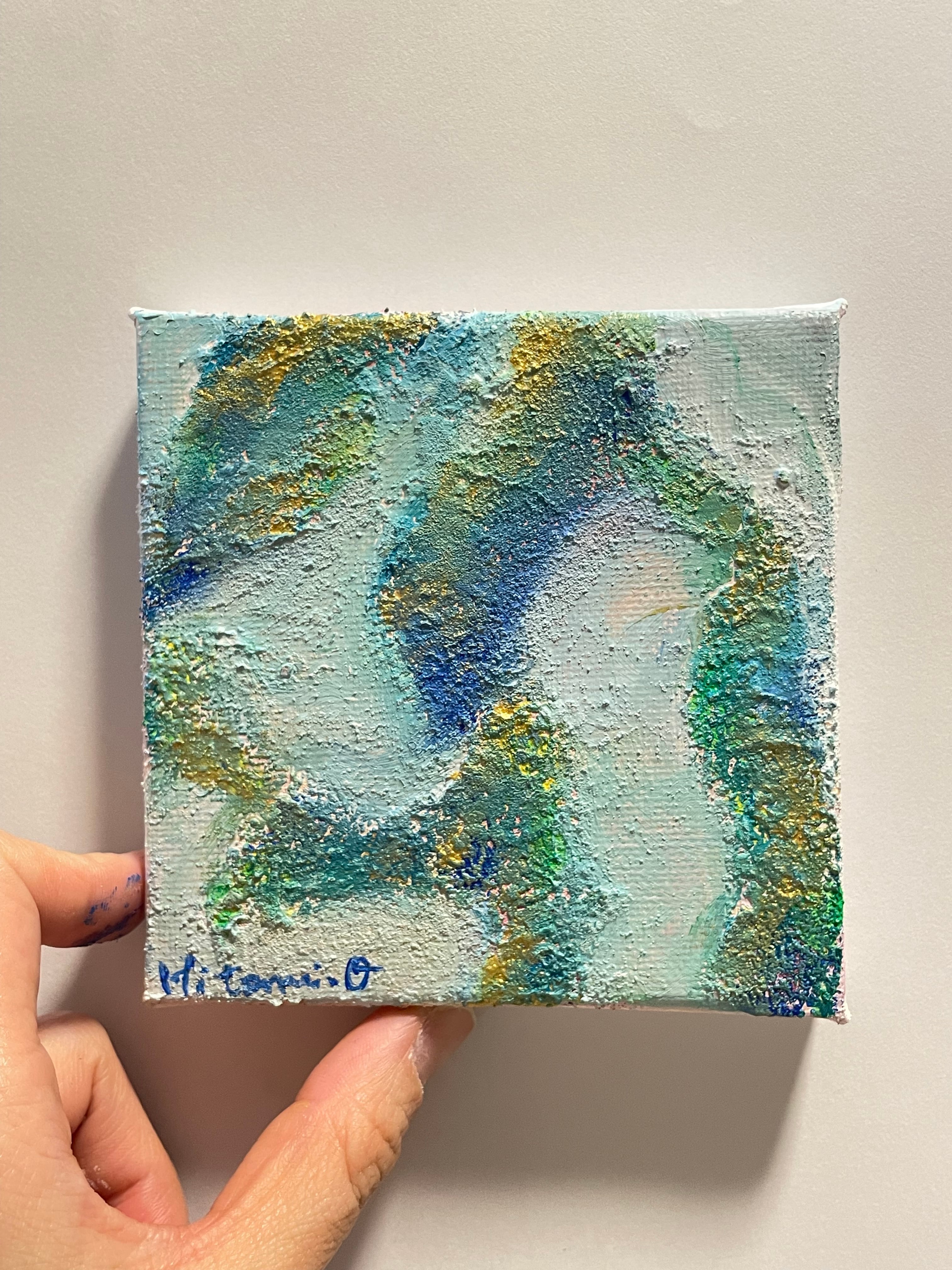 A-191/24】風景画 抽象画 夜空 絵画 キャンバス 真作 インテリア 作品