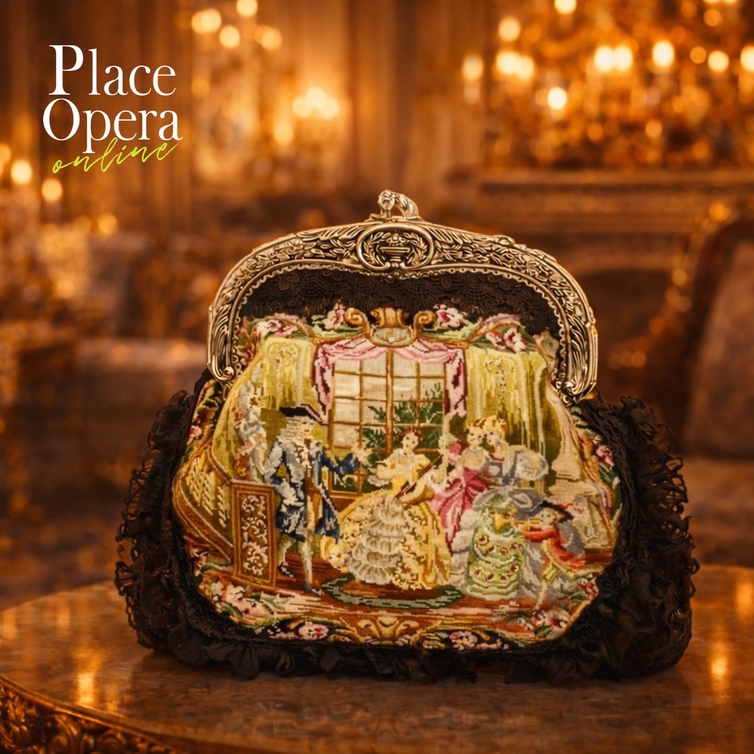 【プチポアン】口金バッグ