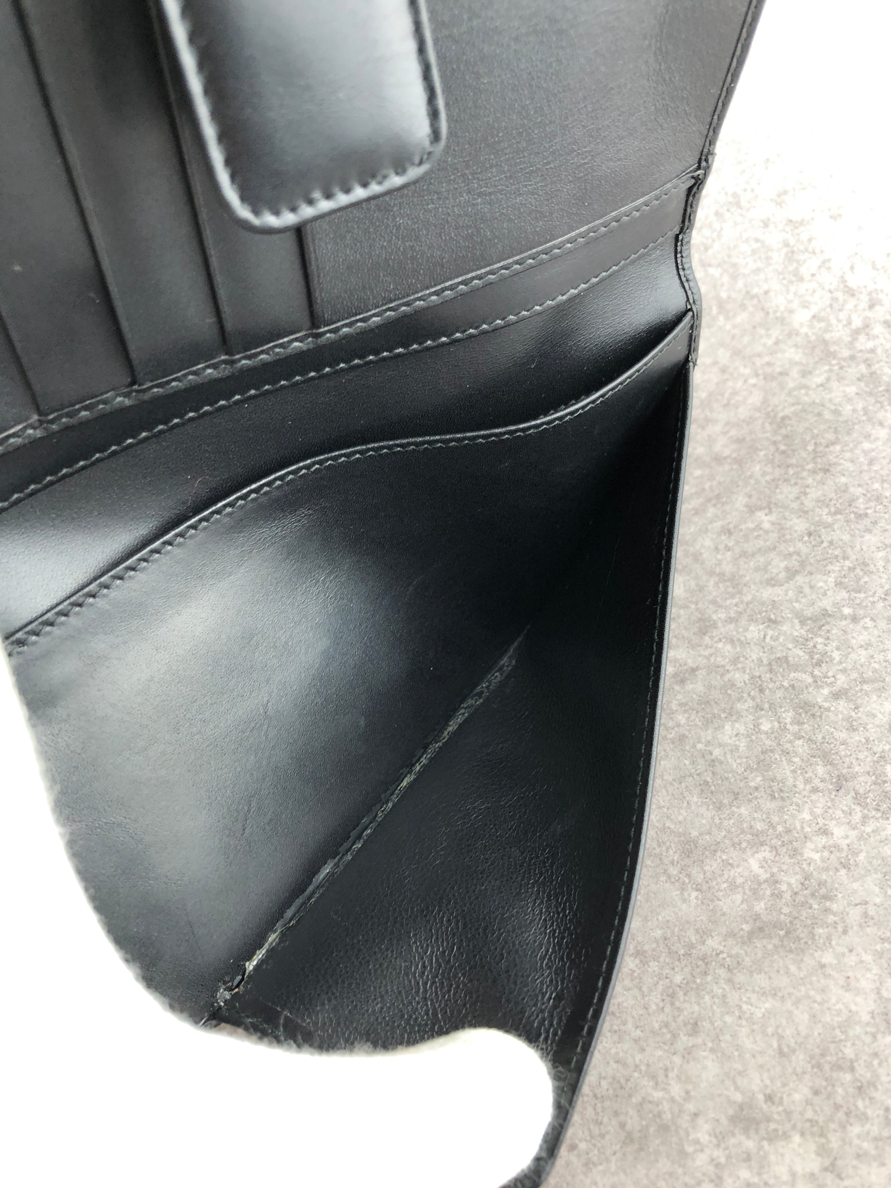 GUCCI グッチ 財布 ブラック ホースビット レザー 長財布 vintage