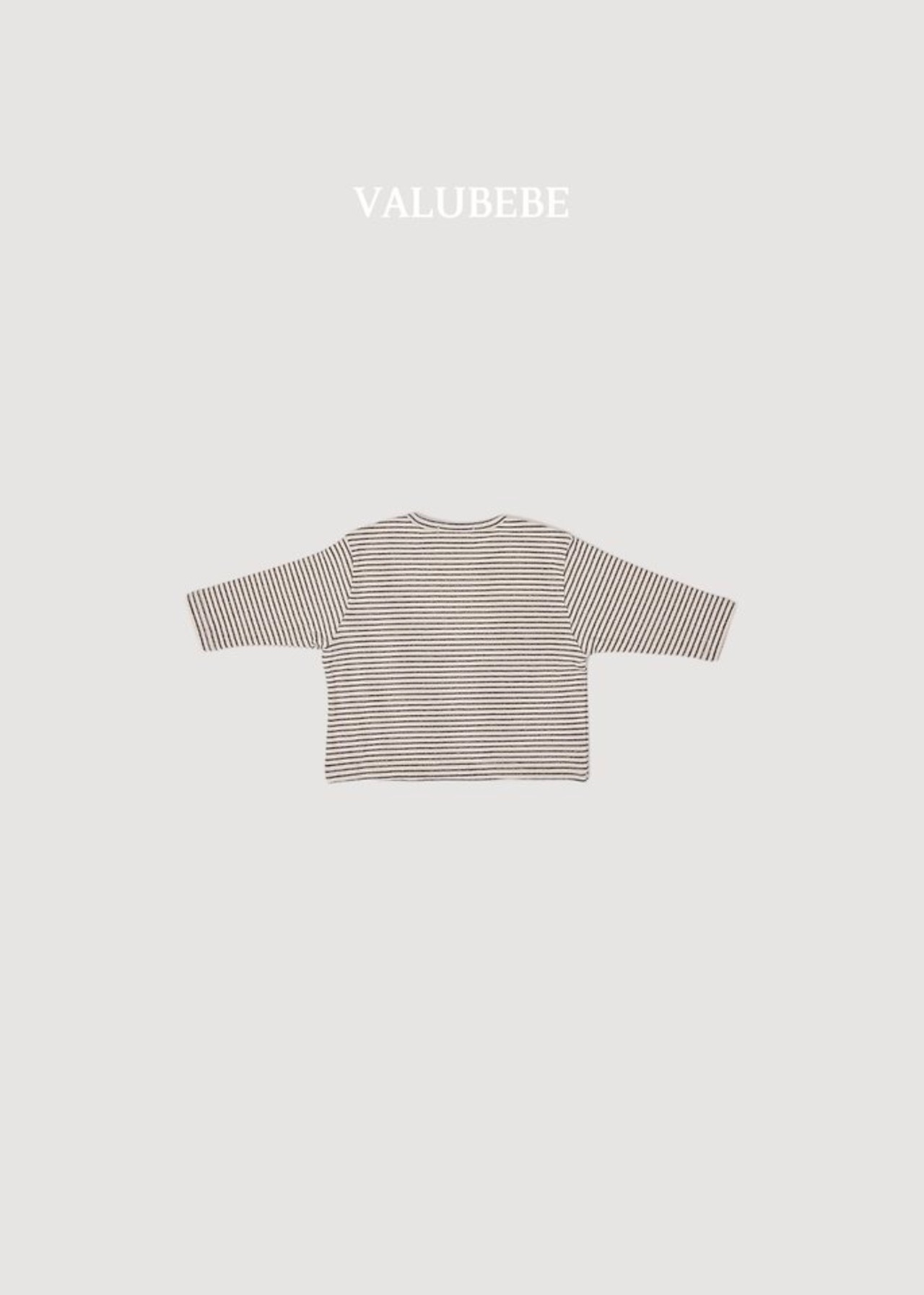 韓国子供服 / 26Autumn / 〖取寄〗valubebe / ウエハース ストライプTシャツ / ベビー服 / キッズ服 *6M~S*