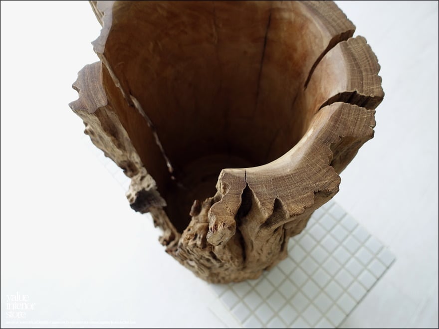 オールドチーク無垢材 プランツポットWS01 鉢カバー 木鉢 プランツ