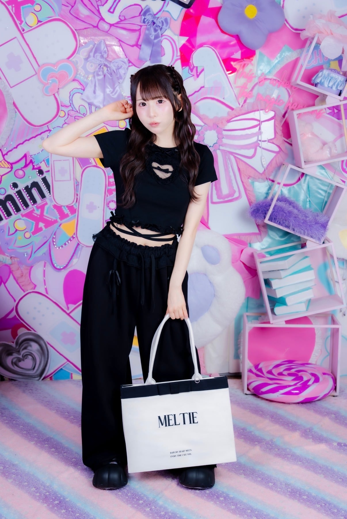 Dot Tulle Sweat Pants【10月中旬発送】
