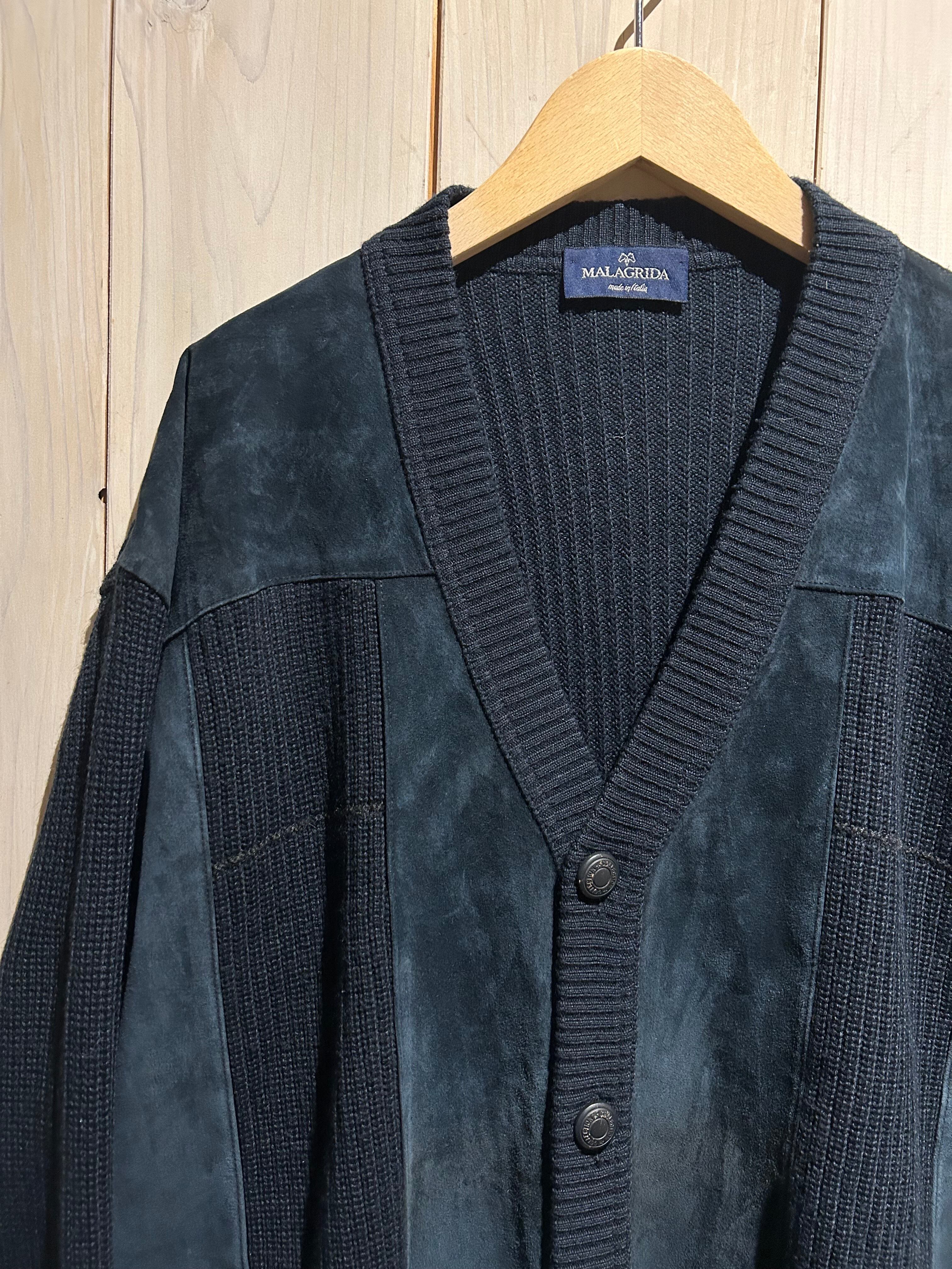 a.k.a.C.a.k.a vintage】Suede Switching Design Vintage Loose 