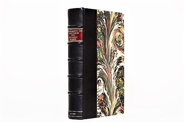 【LB020】《革装》EXPERIMENTS ON VEGETABLES & METALLIC BODIES /display book