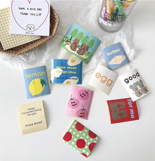 韓国 デザイン ブランチ イラスト ステッカー 15枚入 Wanderlust Club 海外 雑貨 文具 クリエーターグッズセレクトショップ 韓国 デザイン ブランチ イラスト ステッカー 15枚入 Wanderlust Club 海外 雑貨 文具 クリエーターグッズセレクトショップ