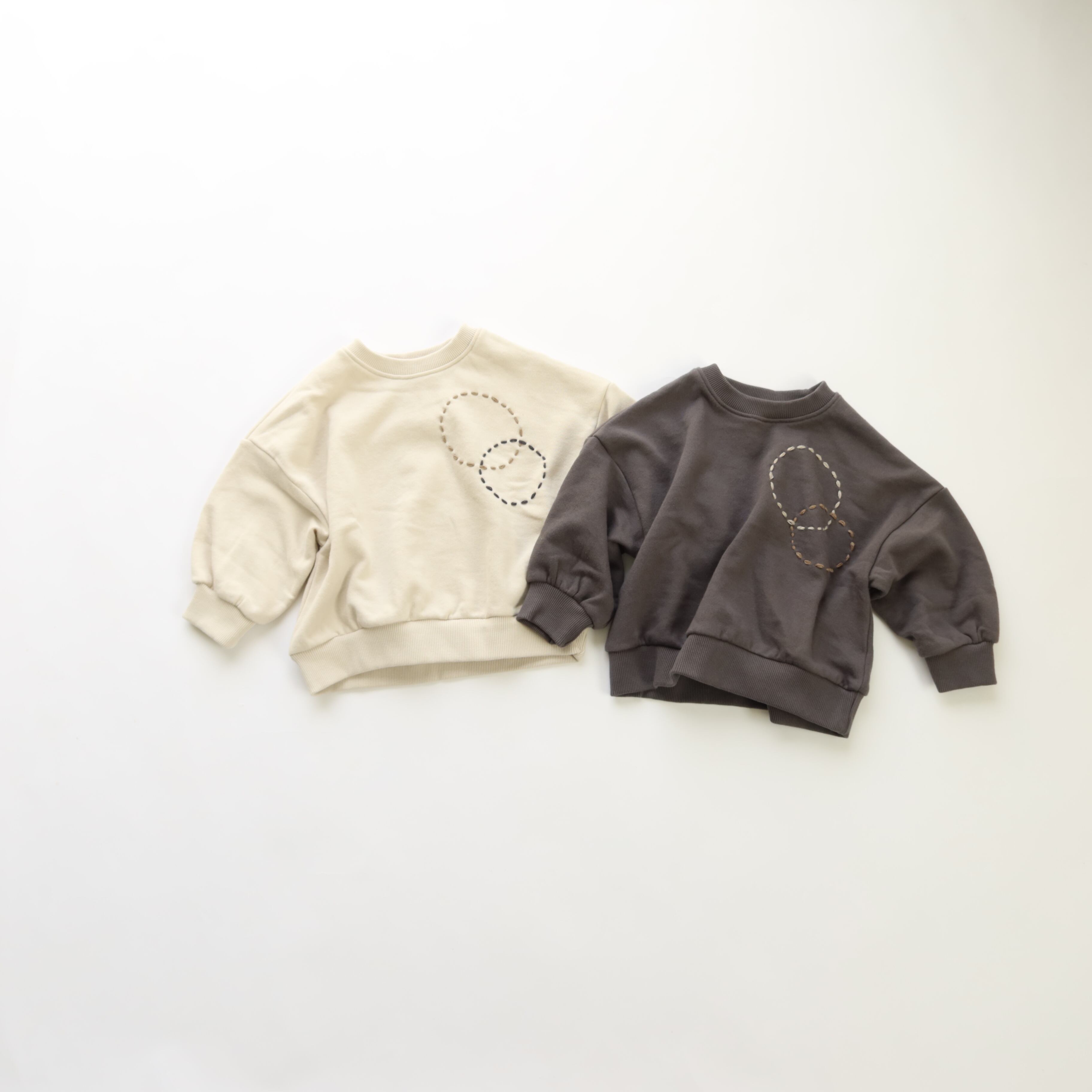 刺繍まるスウェット