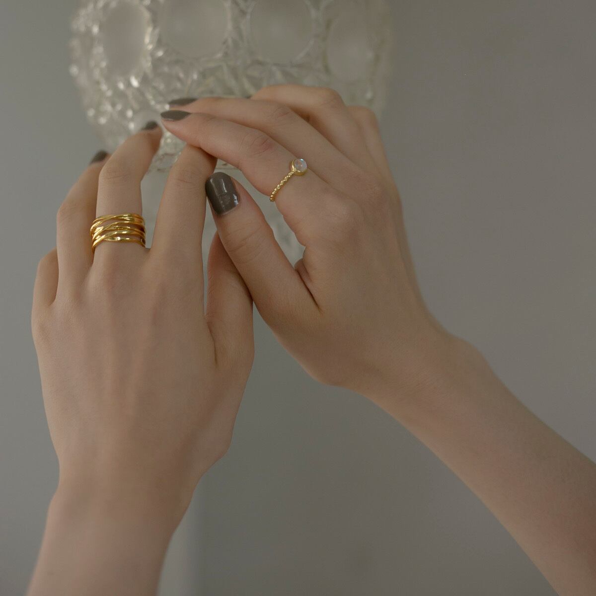 オーロラストーン シルバーリング Silver925 | Import Silver925