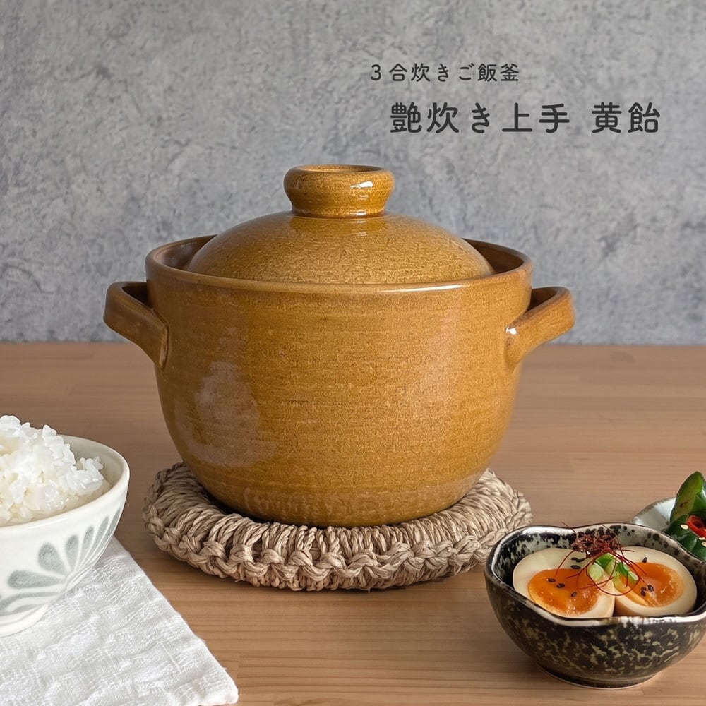 ご飯鍋 1〜3合炊き IH 直火兼用 ハリオ フタがガラスのご飯釜 雪平