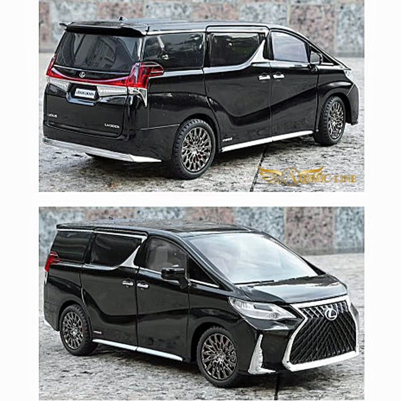 レクサス LM300H 1/24 ミニカー 全2色 ライト点灯 サウンド 合金