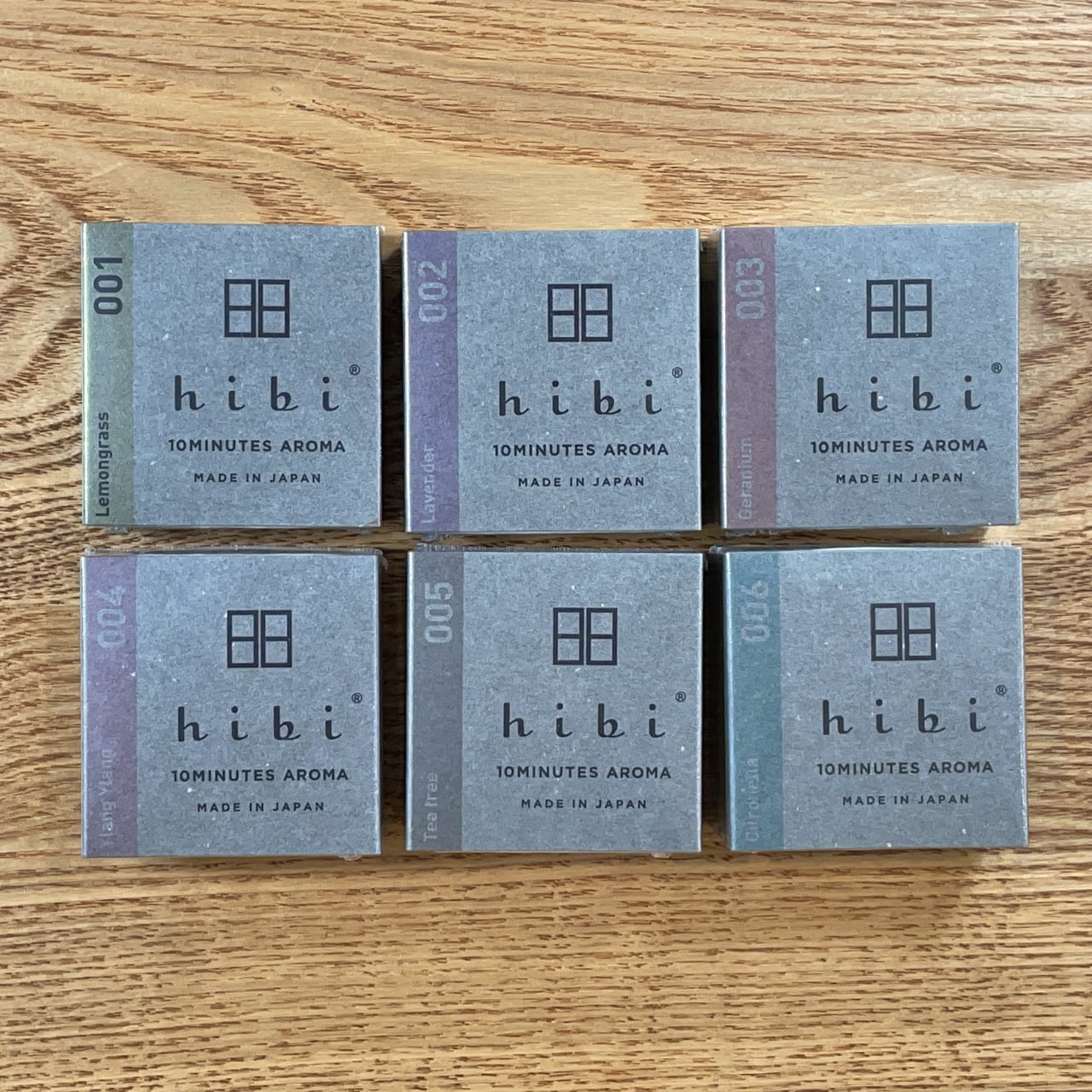 hibi 10MINUTES AROMA 001 レモングラス レギュラーボックス 8本入り／専用マット付き | a.278 for SLOW  LIVING