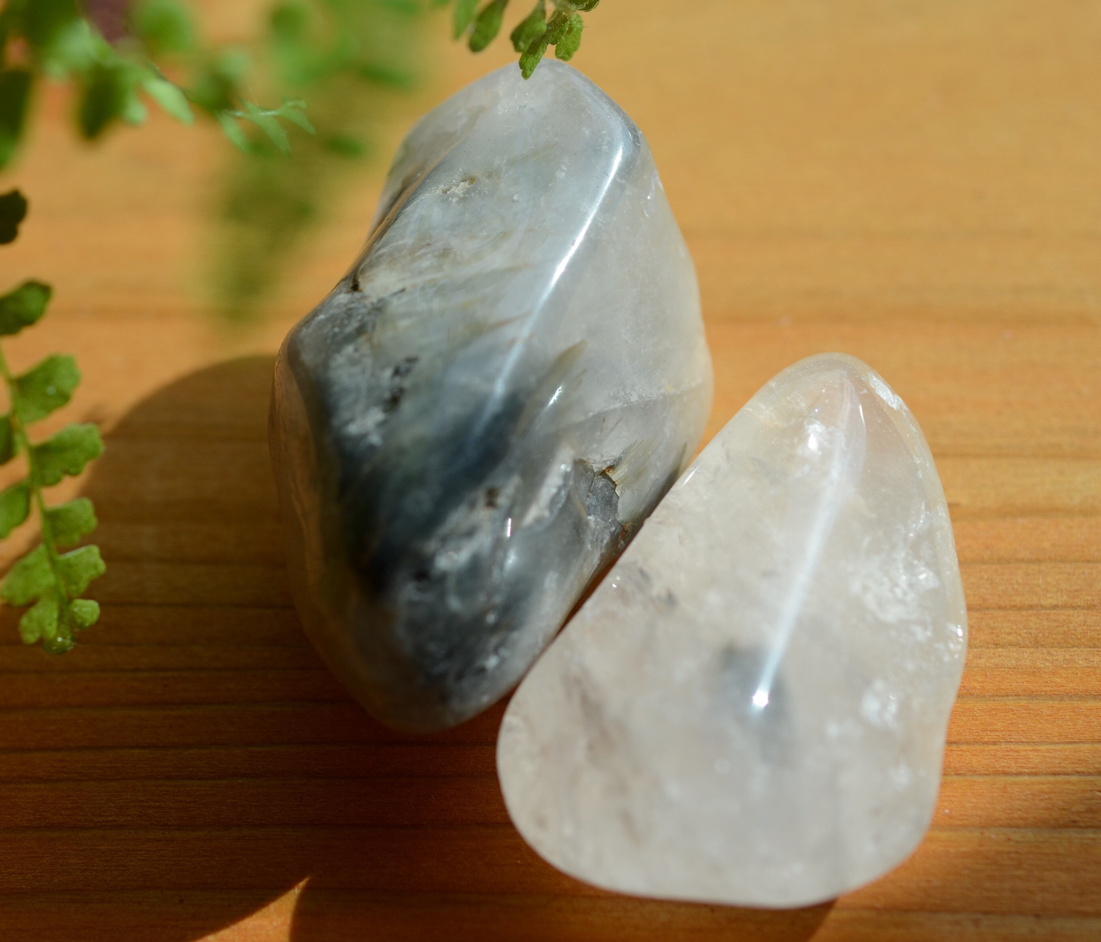 白多羅菩薩ブルークォーツ-瞑想用タンブルセット- Hakut-0101