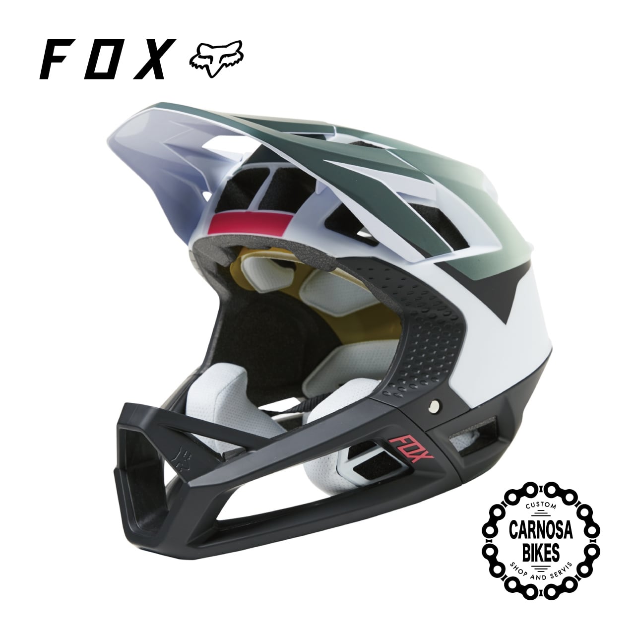 FOX】PROFRAME HELMET [プロフレーム ヘルメット] MIPS Graphic White | 【CARNOSA  BIKES】マウンテンバイク&BMX 自転車ショップ