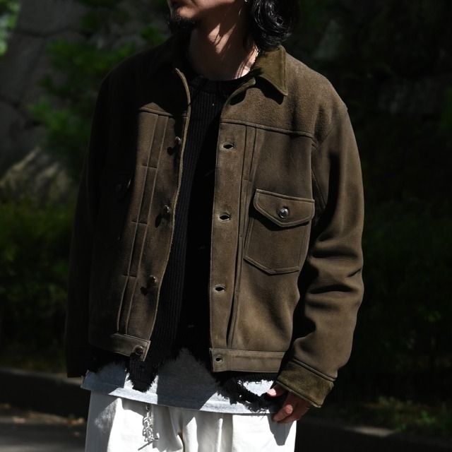 OLD JOE / PATINA DEER-SKIN JEAN JACKET (SUEDE)