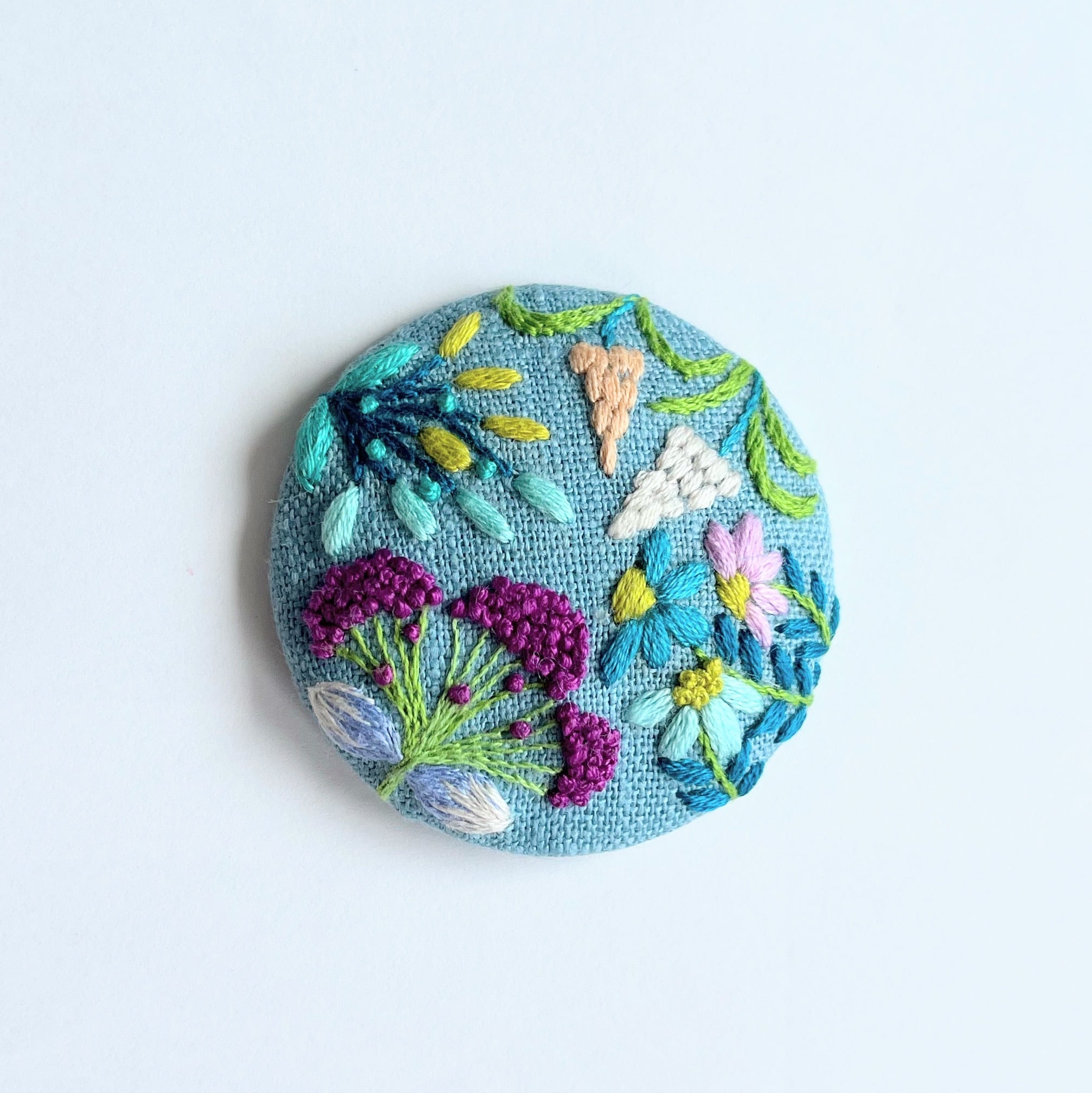草花の刺繍ブローチ【botanical】#184 | j.couture