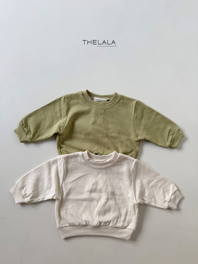 【取寄】the lala|olive mtm|オリーブスウェット|XS-XL|kids|26 autumn