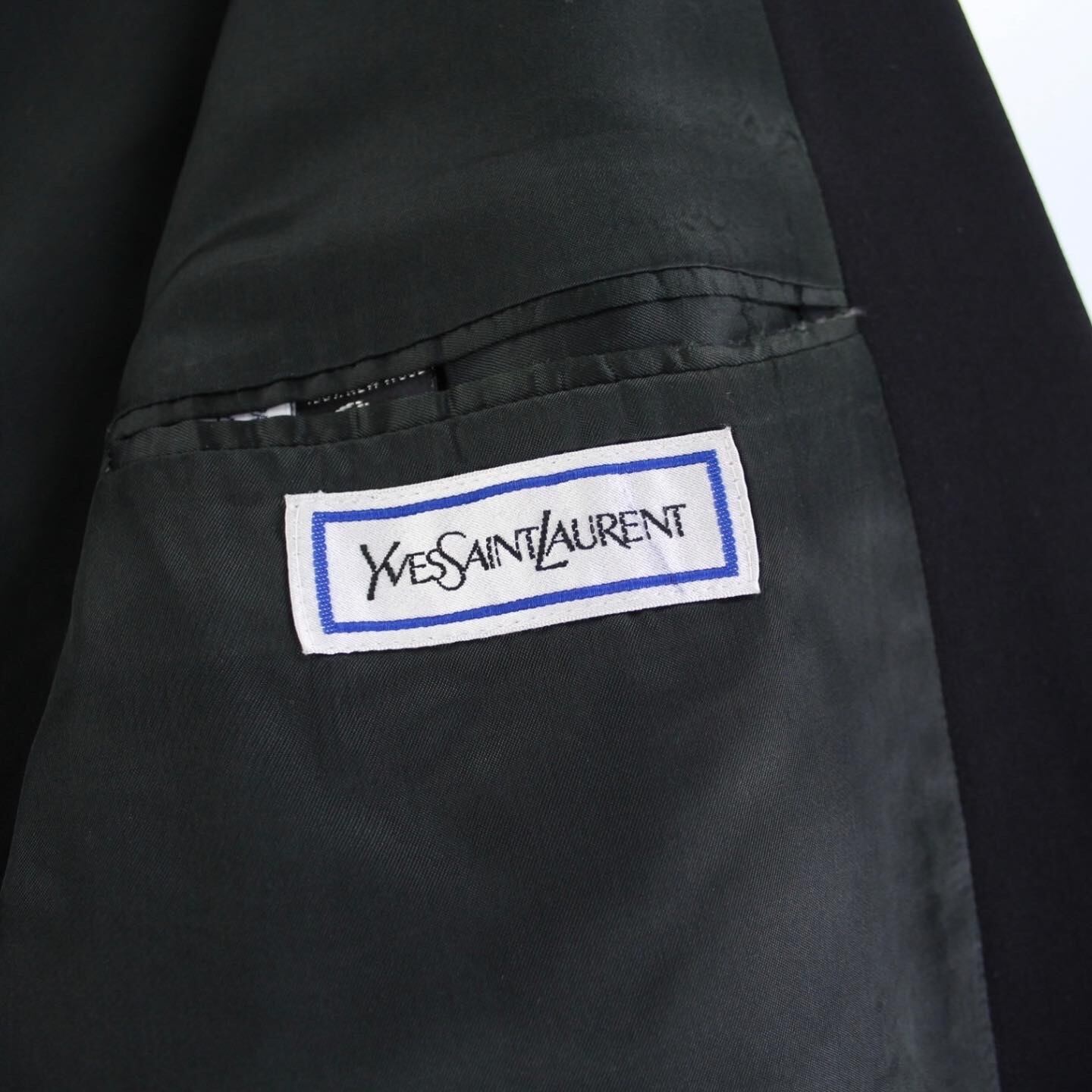 's vintage Yves Saint Laurent ウールダブルテーラードジャケット