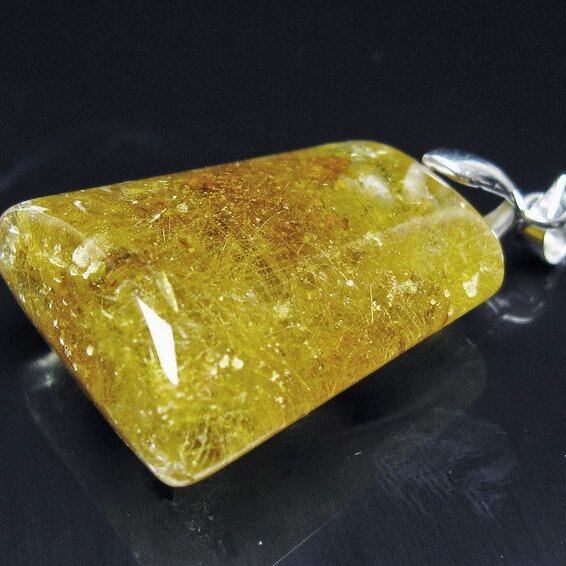 ルチルクォーツ ペンダント 一点物 メール便可 [M便 1/20] 112-13039