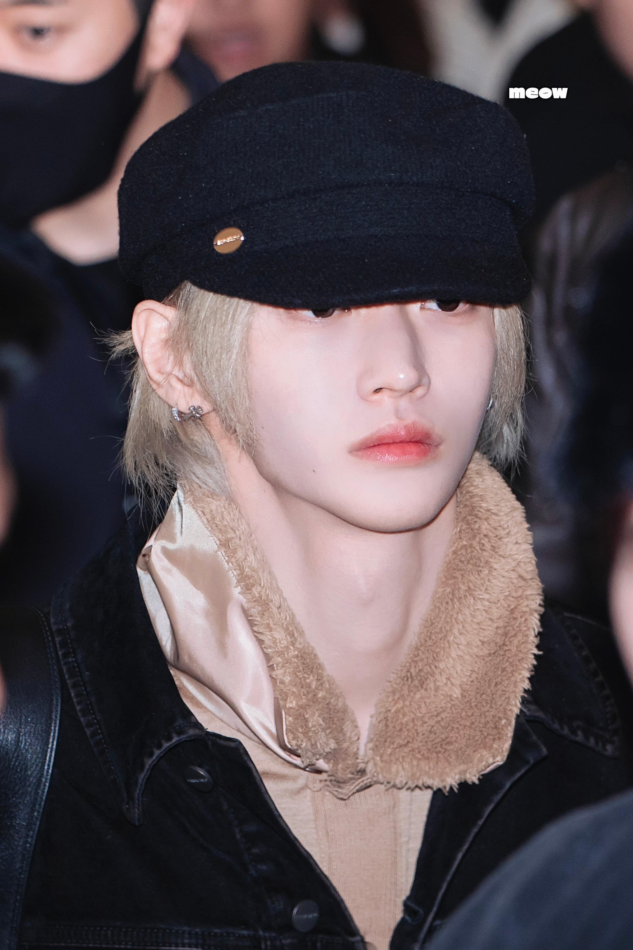 ☆RIIZE ウォンビン 着用！！【ANOETIC】ANC NEWSBOY CAP_BLACK | もごつ