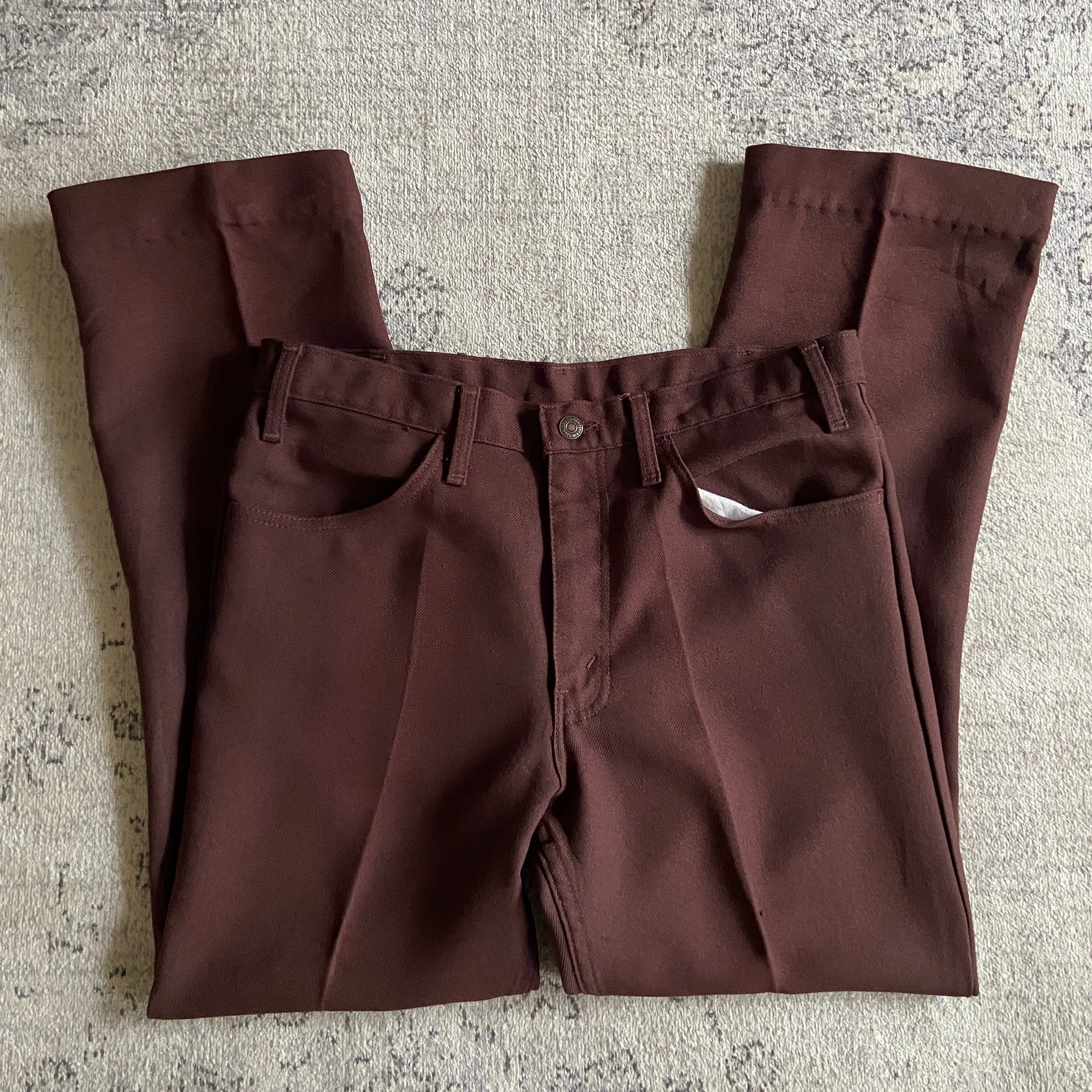 1980s Levi's STA-PREST Bootcut Pants W34 Made in USA F626