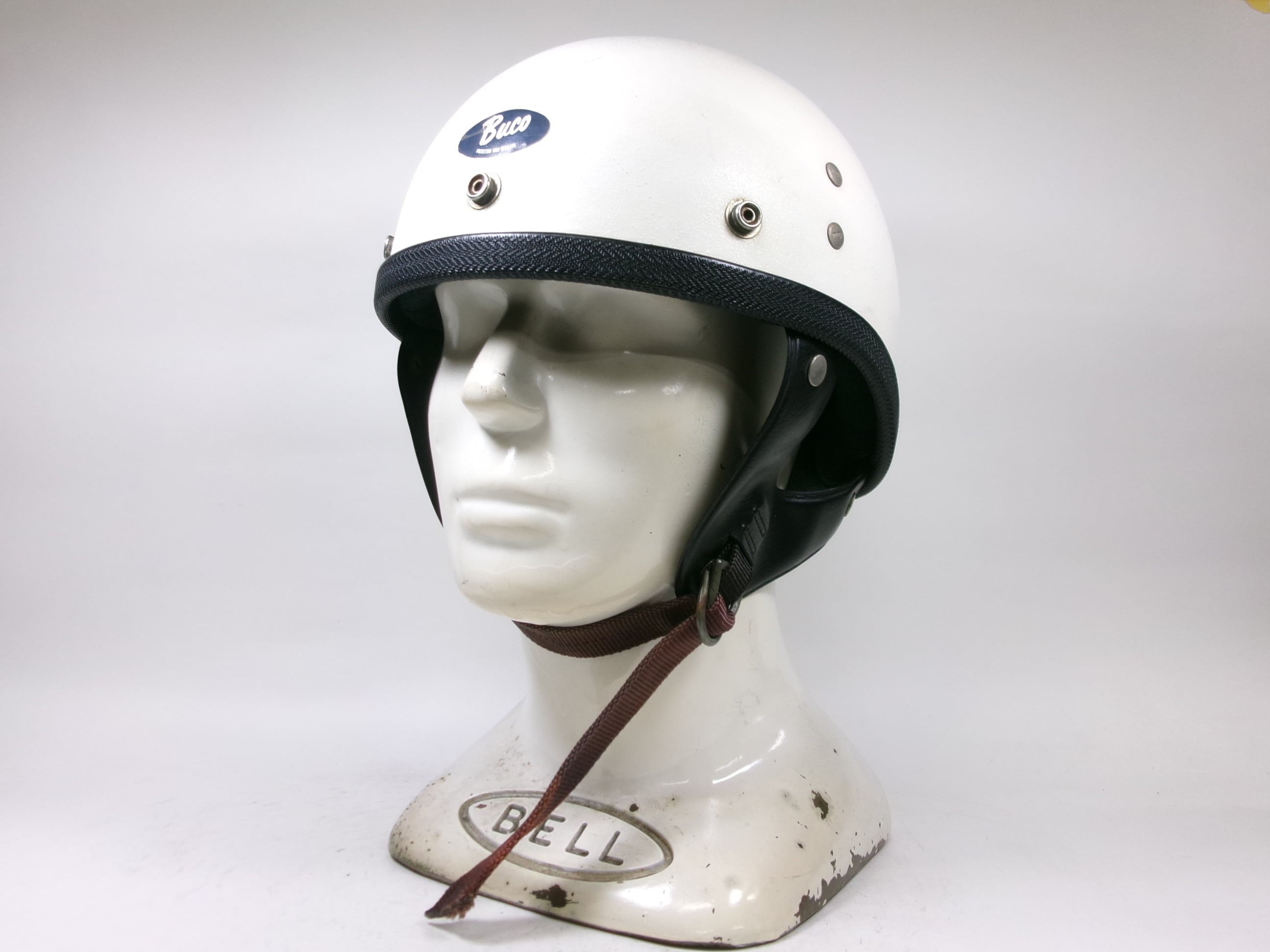 最初期！70s BELL R-T ジェットヘルメット 7 1/8 目深加工済み M