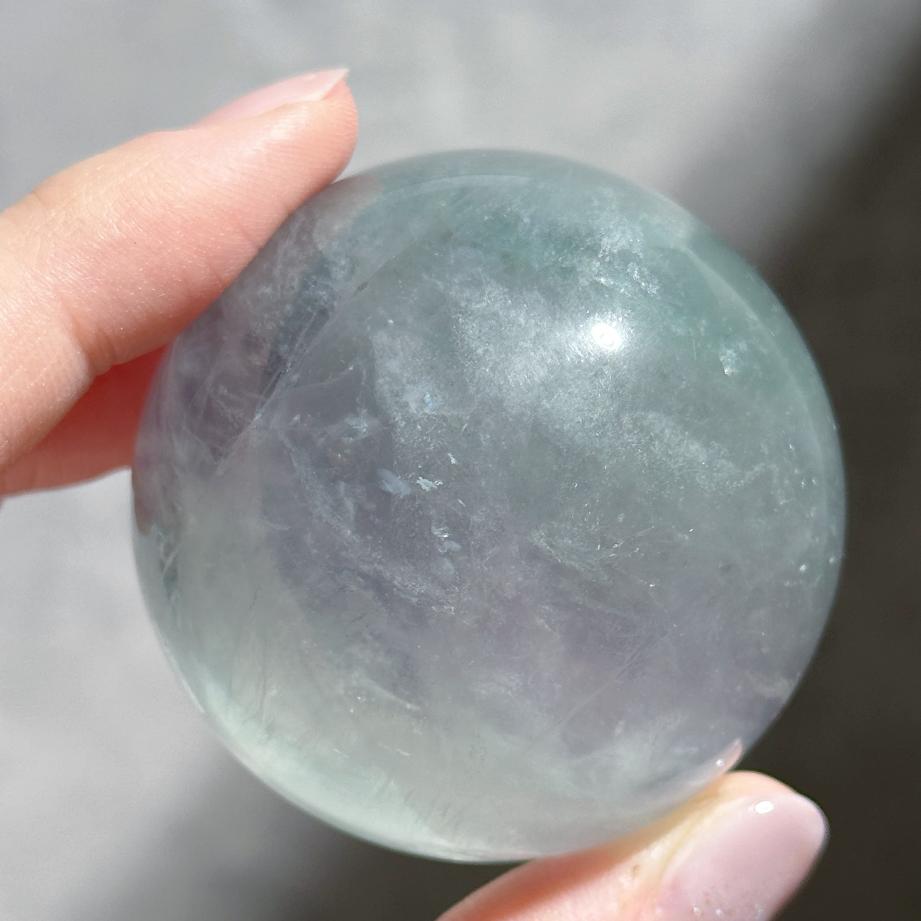 虹◎レインボーフローライト スフィア（丸玉）31◇ Rainbow Fluorite