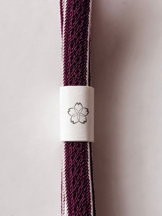 【和小物さくら・帯締め】濃紅×撫子色　綾高麗リバーシブル夏用帯締め　No.250515②