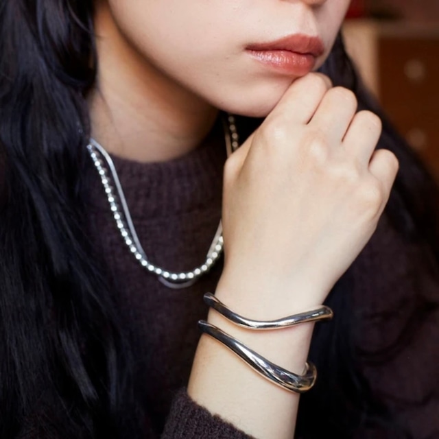 【送料無料】 Nothing And Others(ナッシングアンドアザーズ)Double line bangle ダブルラインバングル C41012053