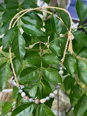心身浄化(精麻と数珠玉守護ネックレス)邪気、生霊、邪霊除け 心身浄化(精麻と数珠玉守護ネックレス)邪気、生霊、邪霊除け