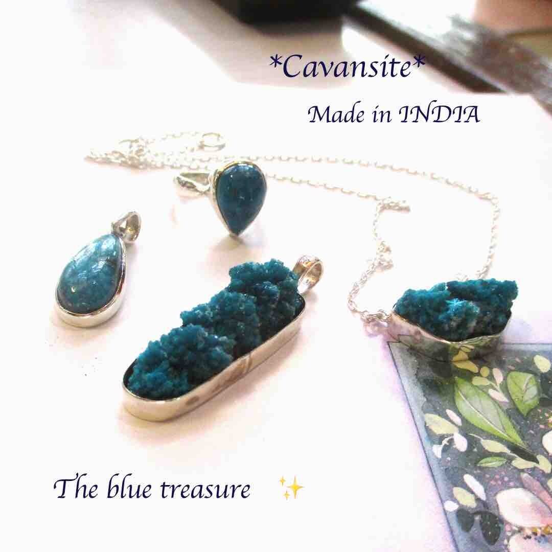 【Sv925】*青い宝石*　カバンサイトリング 9.5号　〜インド産〜　再販　2023年新商品