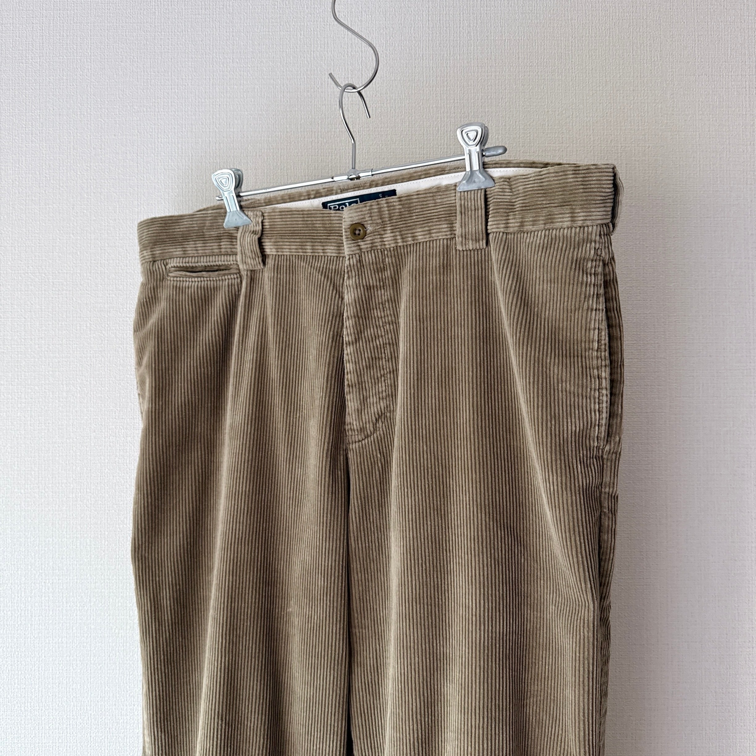 90's Polo by Ralph Lauren Corduroy Pants Beige 太畝コーデュロイ
