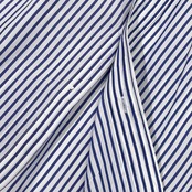 90s Ralph Lauren ラルフローレン ストライプ BD ボタンダウン 長袖 クレリックシャツ 11/ブルー系 レディース ビンテージ