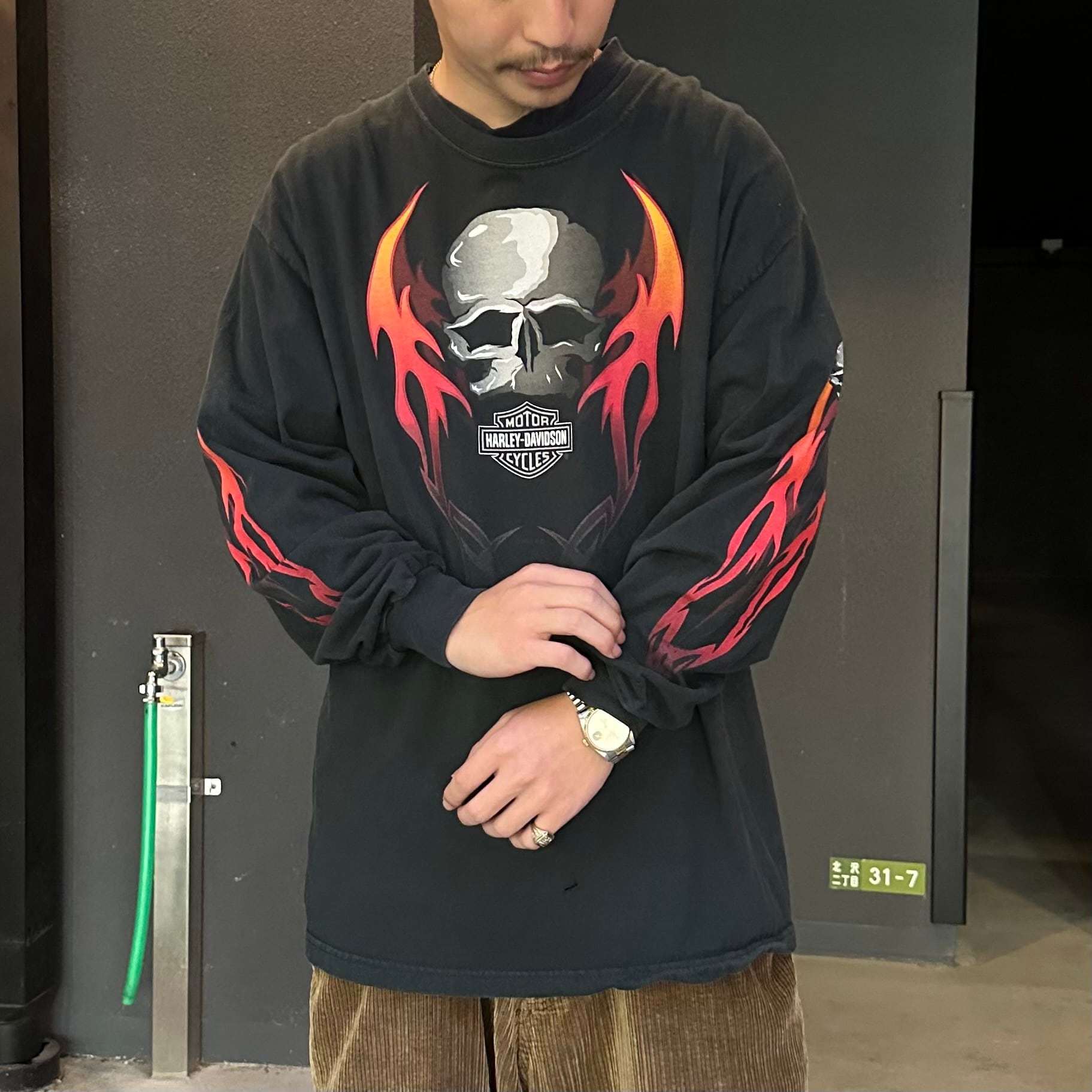 希少ｽｶﾙﾛﾝt】00's Harley-Davidson L/S Tee | 下北沢SPiKe＆SPiCe