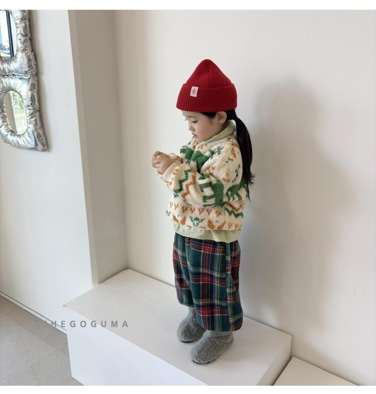 ザゴグマ / THE GOGUMA / ぽかぽかボアトレーナー / 韓国子供服 / ジュニア / 26winter〖取寄〗*JS~JL*