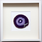 Wall letter◇grace purple ／ Wall decor／calligraphy agate slice／handwritten／ウォールデコ カリグラフィー アゲートスライス 