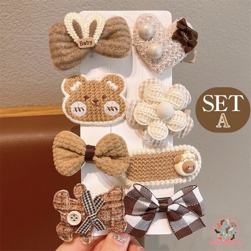 可愛さ満点💕8点セット！ キッズ ヘアアクセサリー 可愛い ヘア