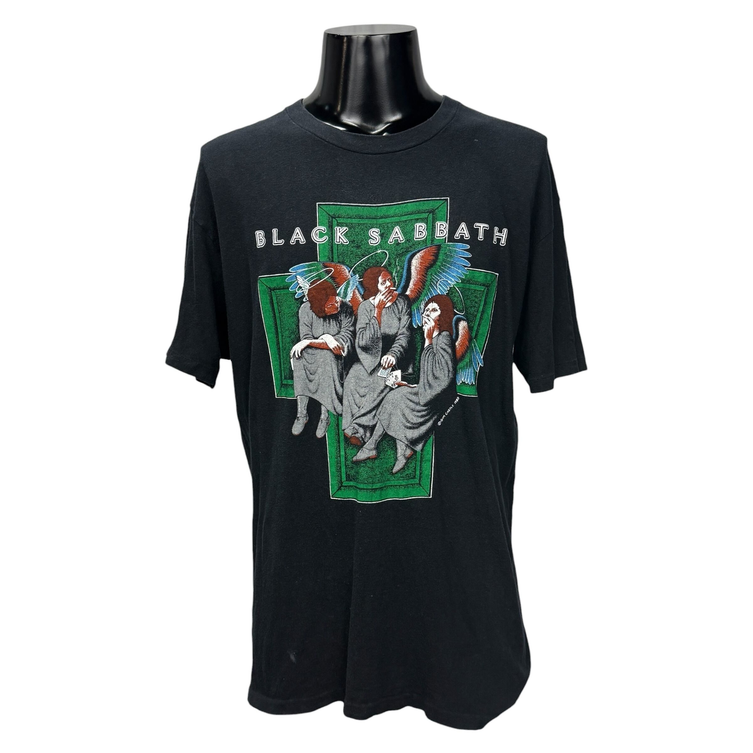 ブラック・サバス ヘヴン&ヘル バンドT ロック バンT 古着 Tシャツ 半袖 BLACK SABBATH】ブラックサバス 