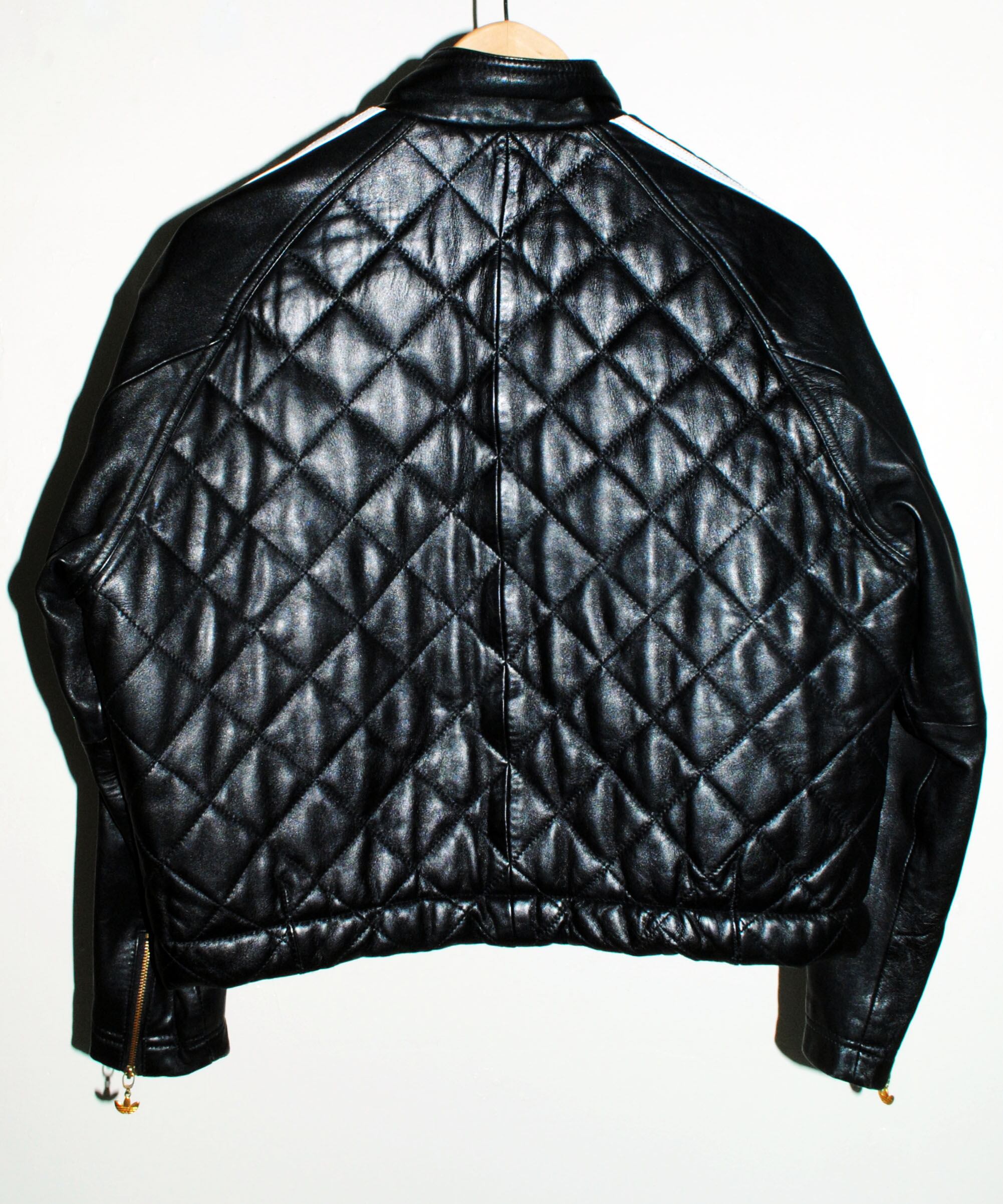 80s ADIDAS cropped leather jacket | excube.e_shop