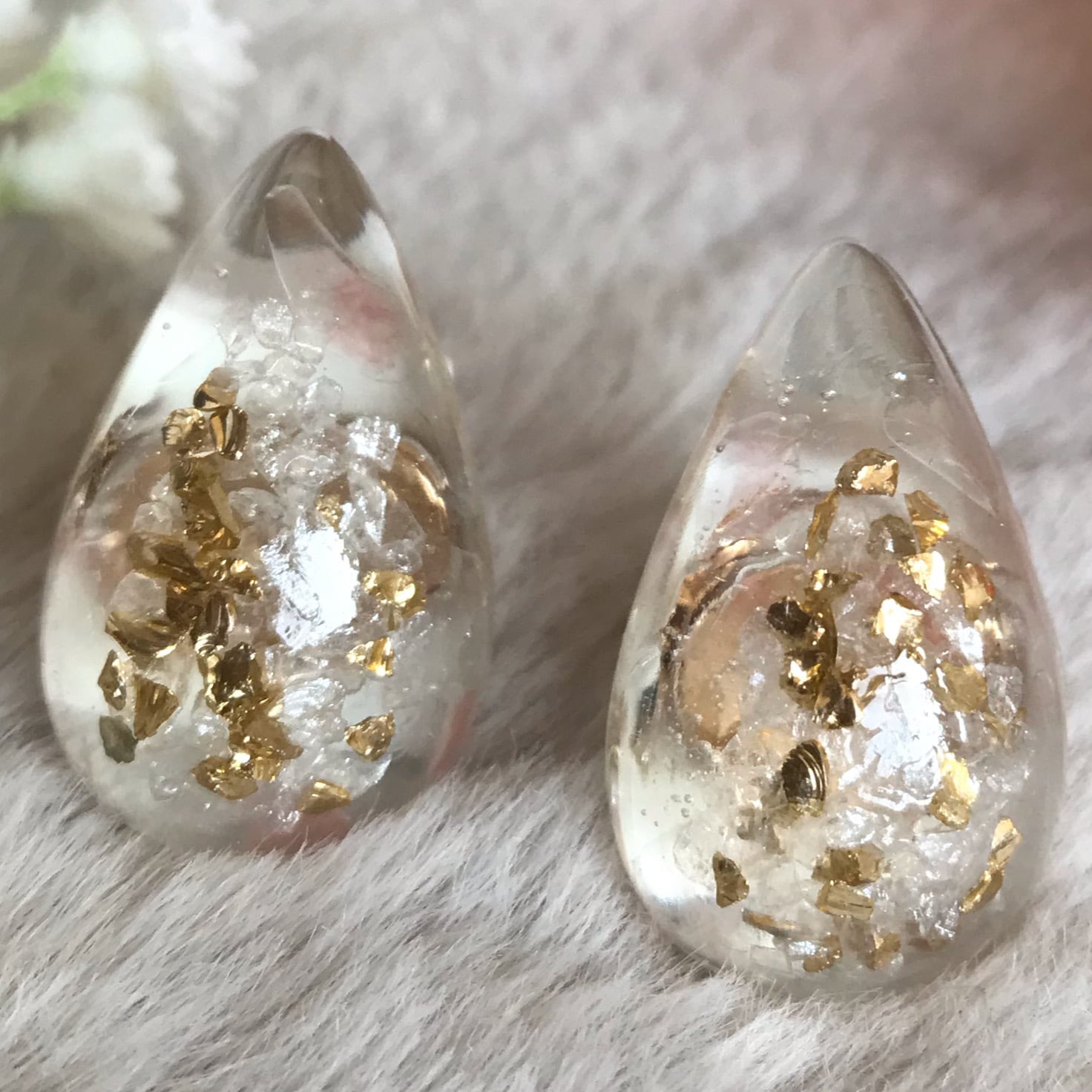 しずく型レジン | ・creare・ハンドメイドアクセサリーショップ