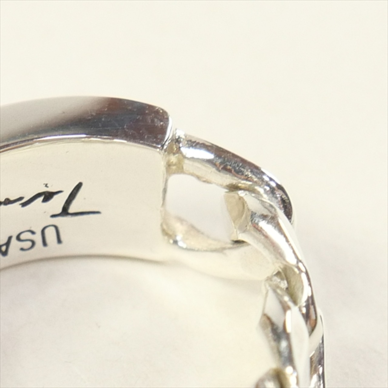 Size【22】 TENDERLOIN テンダーロイン ID RING SILVER リング 銀 
