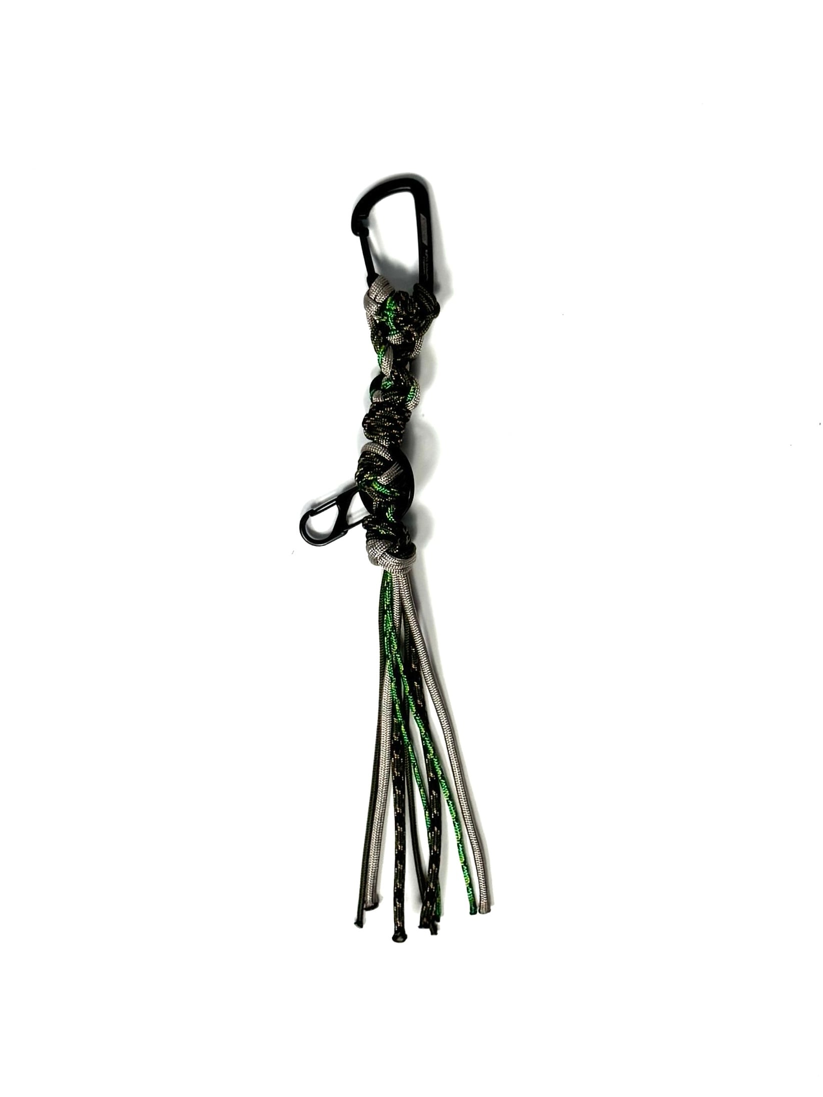 B:TOGETHER 乱痴気　ナイロン製グレー系ストラップ カラビナ付き B:TOGETHER