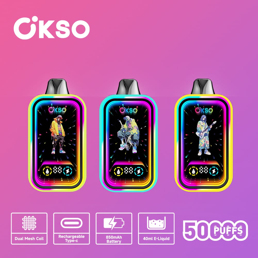 Okso 50000Puffs Eパフ ニコパフ 禁煙サポート / BLUE RAZZ ICE | PAY ID