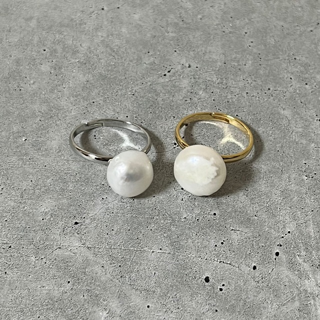 natural pearl ring
