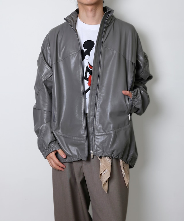 SEVEN BY SEVEN / 800-6125002 LEATHER WIND SHIRTS <Type：MARS LEVEL4> (GRAY)
