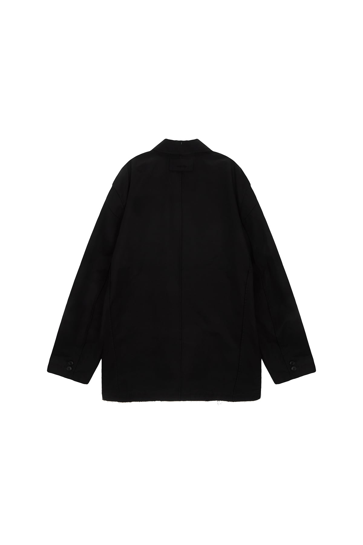 Matin Kim] ROUGH DETAIL SINGLE JACKET FOR MEN IN BLACK 正規品 韓国