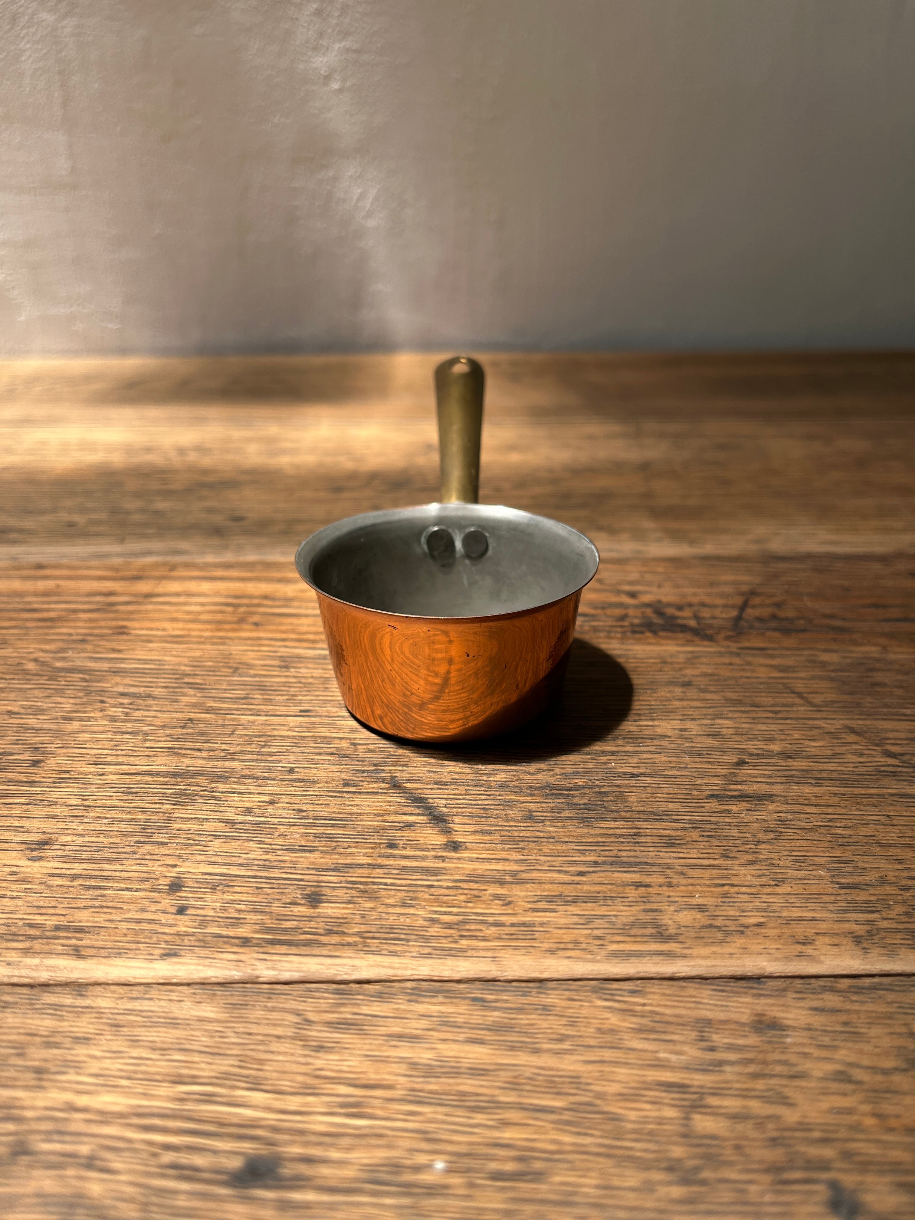Copper pan (S) France Vintage＜銅鍋ミニチュア・フランス