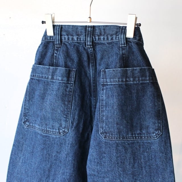 Upscape Audience 青耳セルビッジデニムベイカーパンツ （Indigo wash